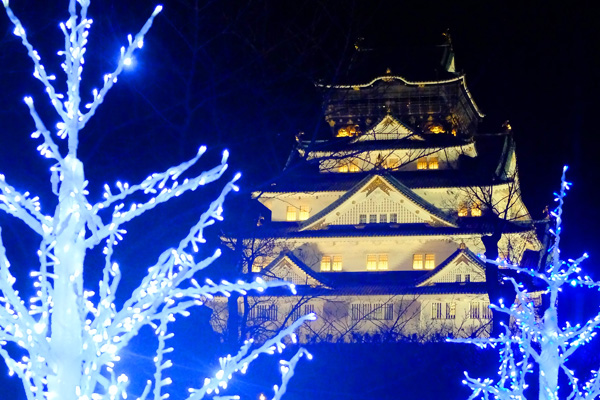 イルミネーションイメージ（大阪城） | 今年の冬にデートで行きたいおすすめイルミネーションスポット | 高級交際クラブTen Carat「10カラットコラム」